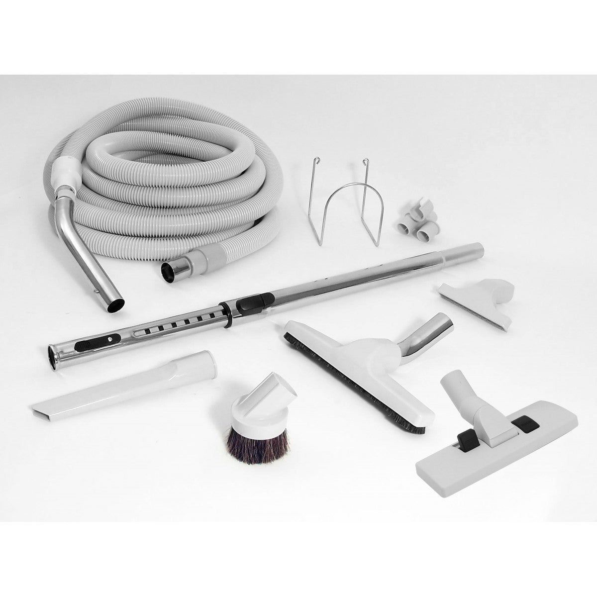 Central Vacuum Cleaner Kit - 35' (10 m) Hose with Cuff and Handle