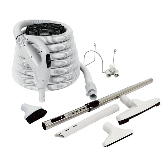 Central Vacuum Cleaner Kit - 30' (9 m) Hose Value Flex