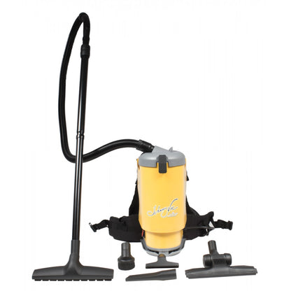 Professional Backpack Vacuum - 1.5 gal (6 L) Tank Capacity Yellow