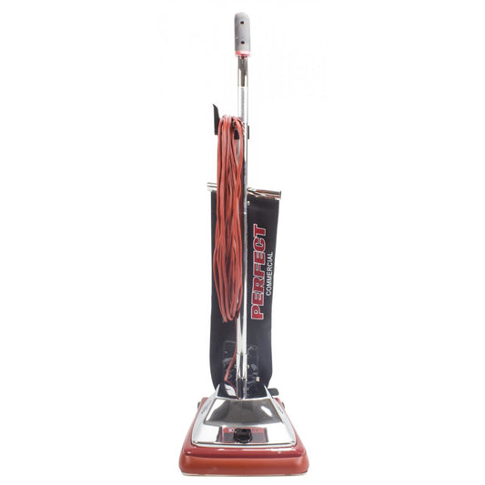 Commercial Upright Vacuum for Carpets and Hard Floors - 12" Cleaning Path - 50' (15 m) Power Cord
